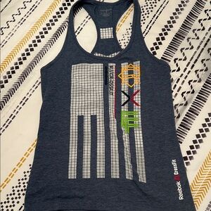 Reebok Navy Graphic Tank Top